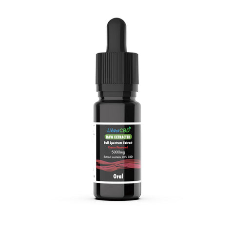 LVWell CBD 5000mg Raw Cherry Oral Drops - 10ml